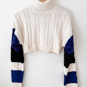 Forever 21 Cream Cable Knit Sweater